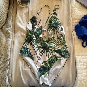 Palm Tree one piece swimsuit